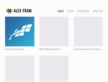 Tablet Screenshot of alexfram.com
